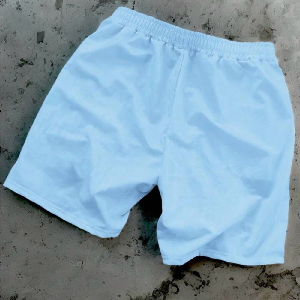 Manfinity • Men Blue Zombie The People Create Monsters Graphic Drawstring Shorts - Picture 2 of 4